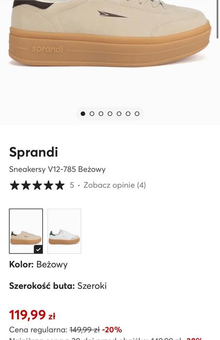 Sprandi ccc sneakersy 37