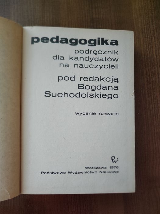 Pedagogika pod redakcją Bogdana Suchodolskiego