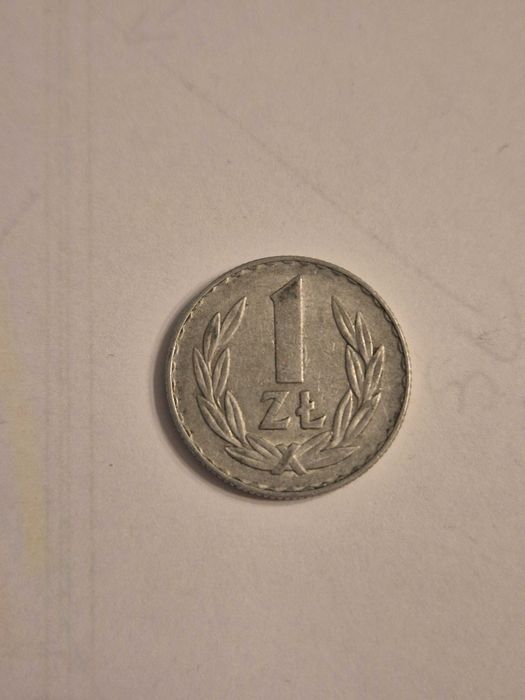 1 zł z 1975r bez znaku mennicy