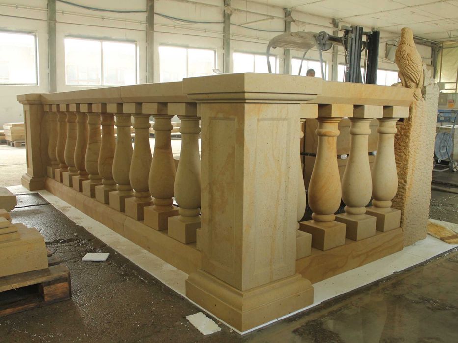 72. Tralka z piaskowca B01 | 68×18×18 cm | Balustrada kamienna |