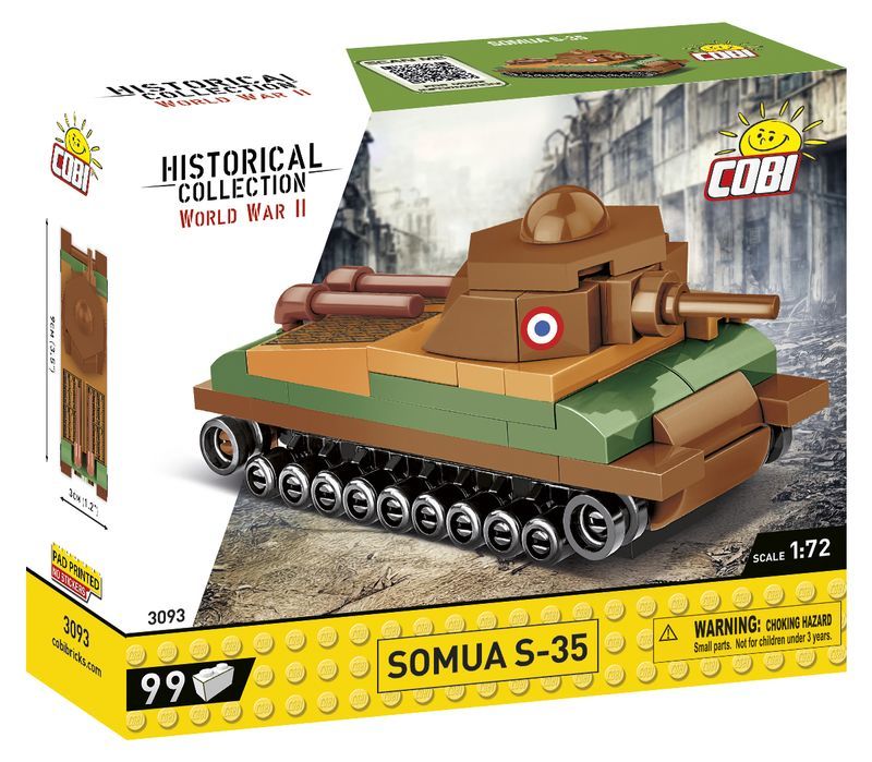 Klocki Cobi 3093 Czołg Somua S-35 Hc Ww2 99 El.