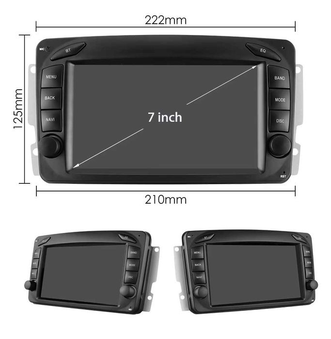 CarPlay Android Auto Radio DAB+ Opcja Bluetooth Android YouTube Yanosik USB GPS WiFi 4G MP3 MP4 DSP Mercedes C CLK CL W209 W203 System BOSE