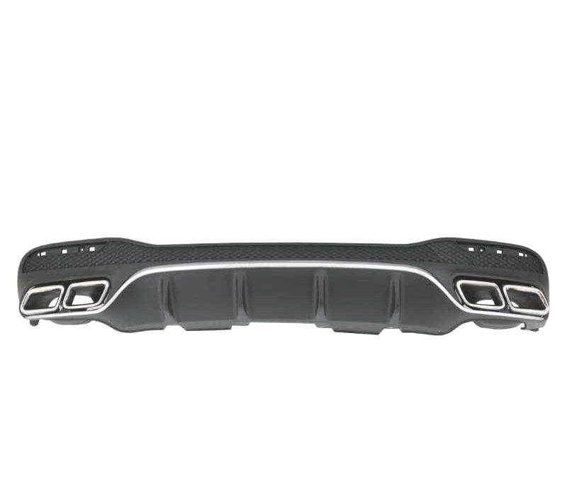DIFUSOR TRASEIRO MERCEDES GLE W166 15-19 LOOK AMG GLE63 + PONTEIRAS DE ESCAPE