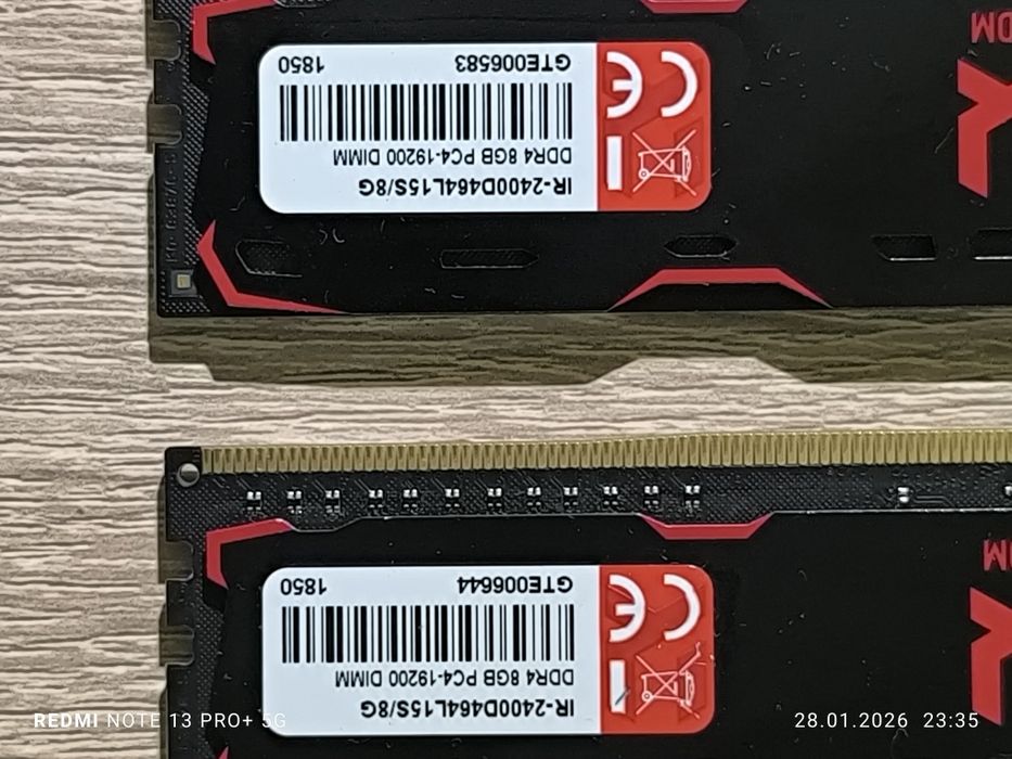 Pamięć RAM DDR4 16GB (2x8) 2400 CL15 GoodRAM IRDM X
