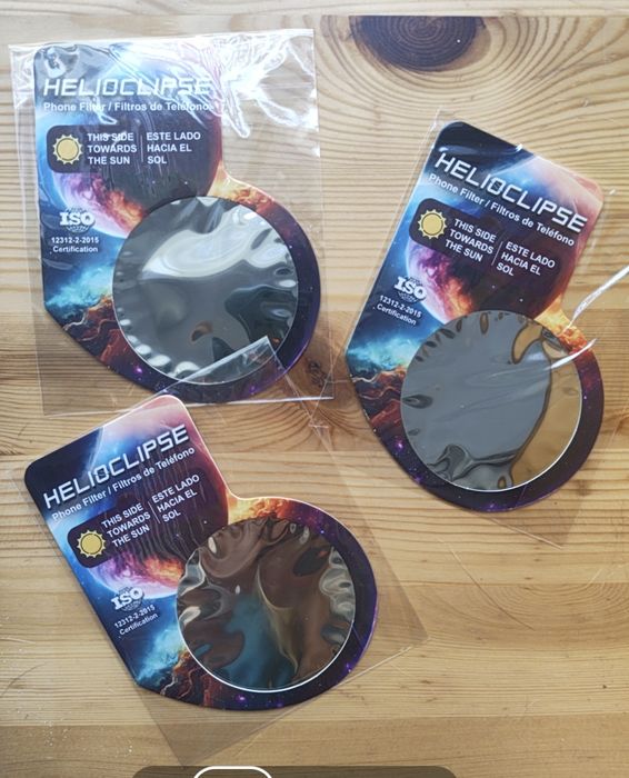 Eclipse lente para telemóvel ou óculo