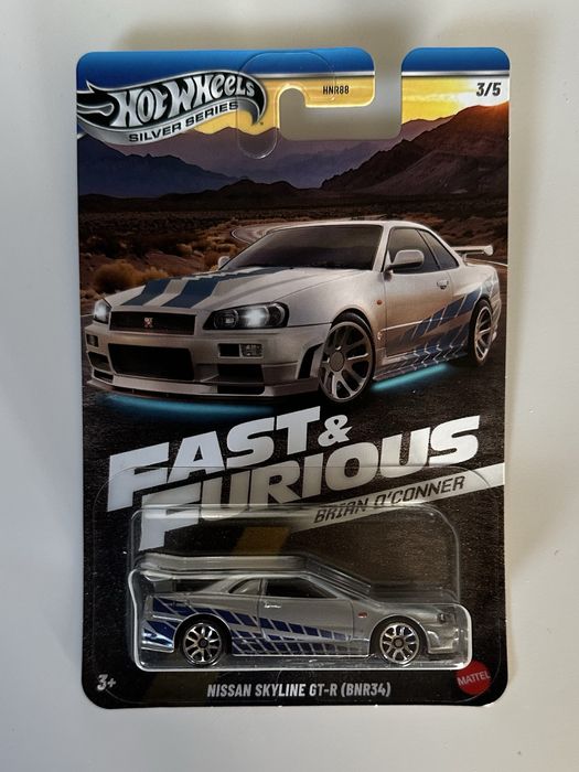 ミニカー Hotwheels fast&furious s2000 GT-R R34 Brian's Nissan Skyline GT-R (R34) Fast & Furious 2/8 1:64