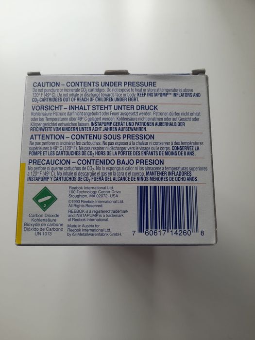 Cartuchos inflamadores reebok