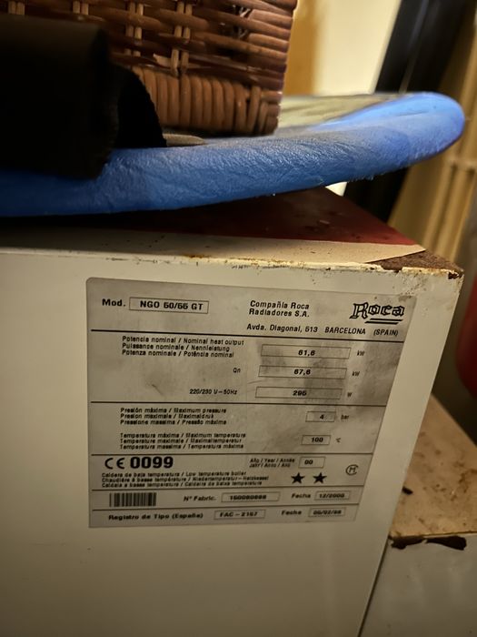 Caldeira Aquecimento Roca&Ferroli