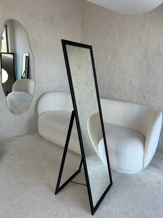 Современное зеркало. Зеркало чёрное, белое в полный рост. Дзеркало