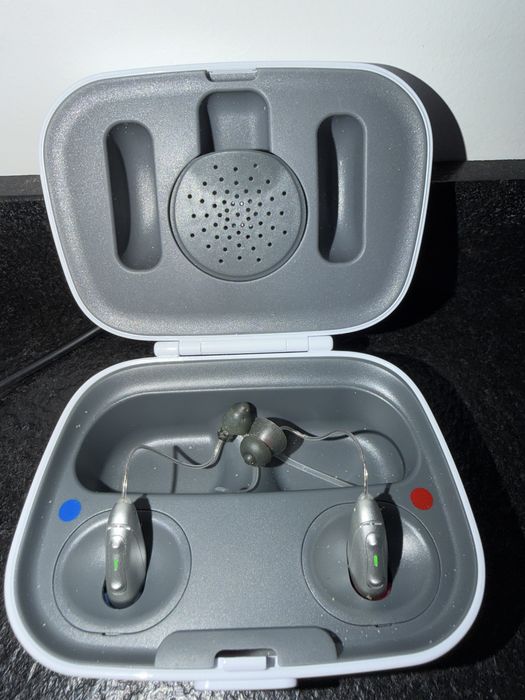 Aparaty słuchowe AudioNova B3-R komplet P+L, gwarancja, ładowarka, GEERS