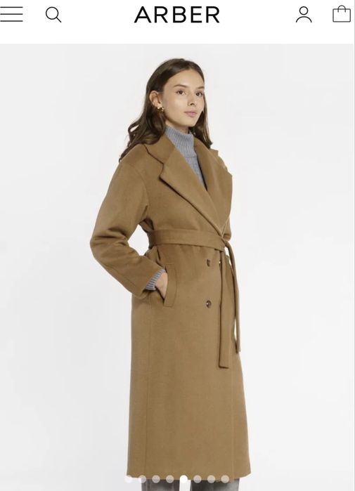 Пальто Arber размер 42 бежево-рыжее