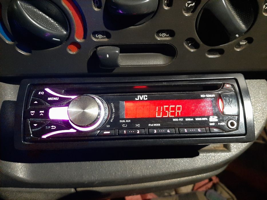 Radio samochodowe JVC CD USB zmienne kolory podswietlenia
