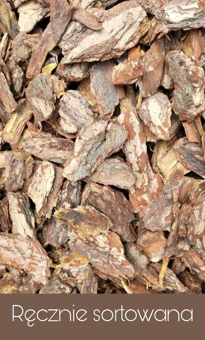 Kora sosnowa (Worki 80L) Drobna/Średnia/Gruba/Ręcznie sortowana
