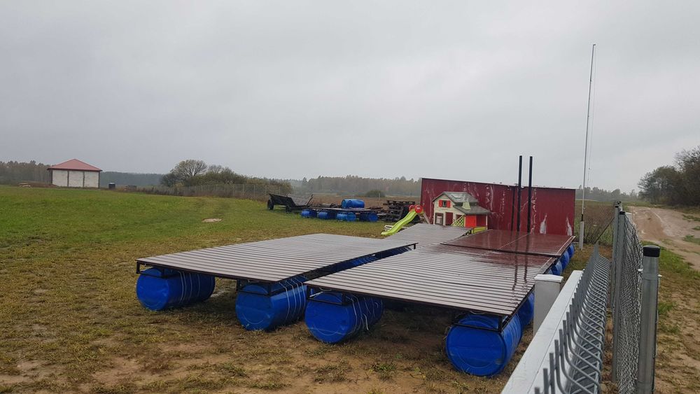 Pomost  pływającu 4 elementy 5m/2,2m plus trap Okazja! Sprzedaż/Zamiana