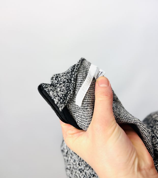 Melanżowa sukienka czarno‑szara S 36