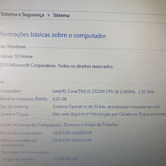 Motherboard HP 6460b com processador i5-2520M incluído, sem anomalia