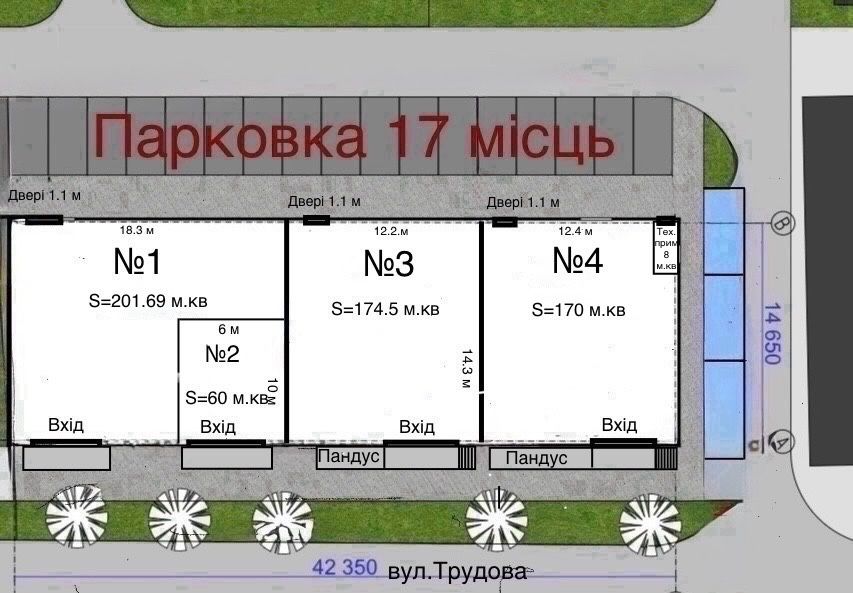 Оренда приміщення 60 м.кв