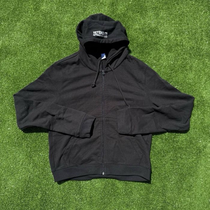 Зіпка Чорна Vetements/ Кофта Чорна Ветмо/ Represent/ Hellstar/