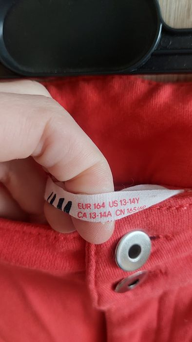 Spodnie materiałowe dopasowane wysoki stan S 36 H&M