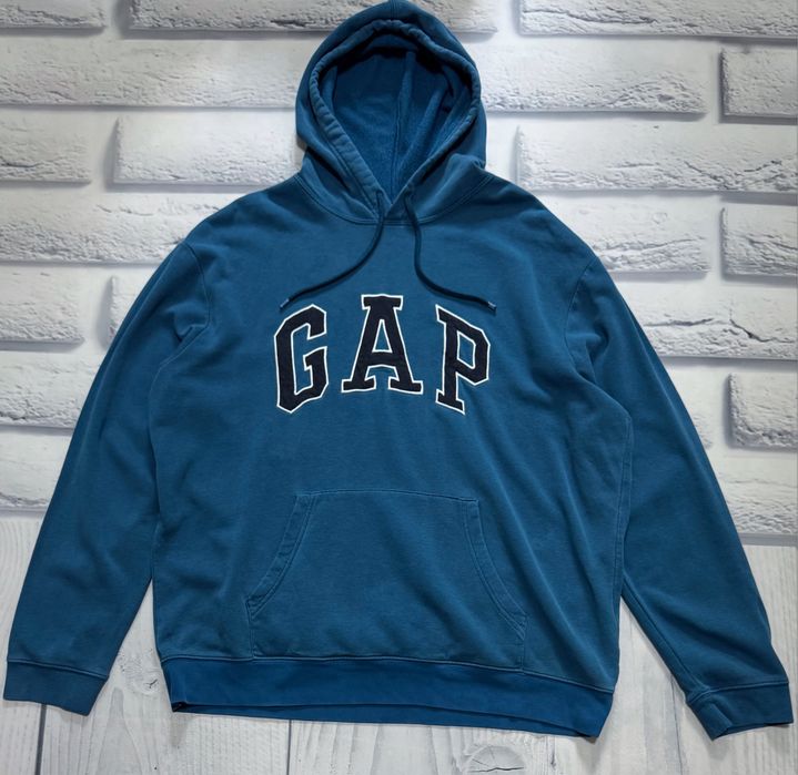 Худі GAP синє XL з капюшоном та кишенею