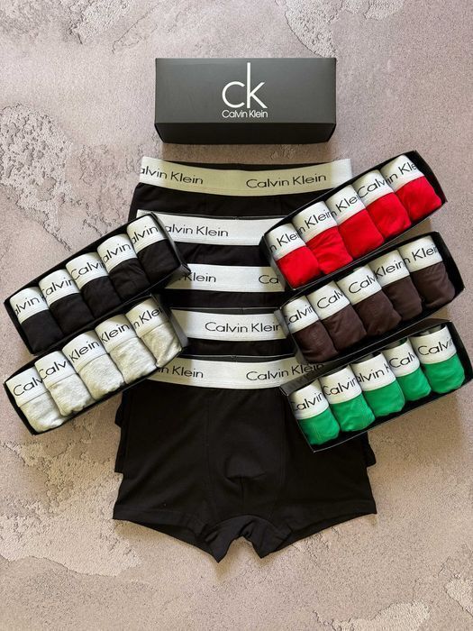 Чоловічі боксери CK серія Modern White/Black. Мужские трусы