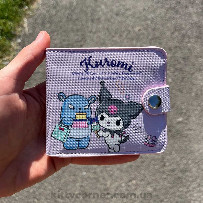 Дитячий гаманець kuromi куромі hello kitty хелоу кіті фіолетовий