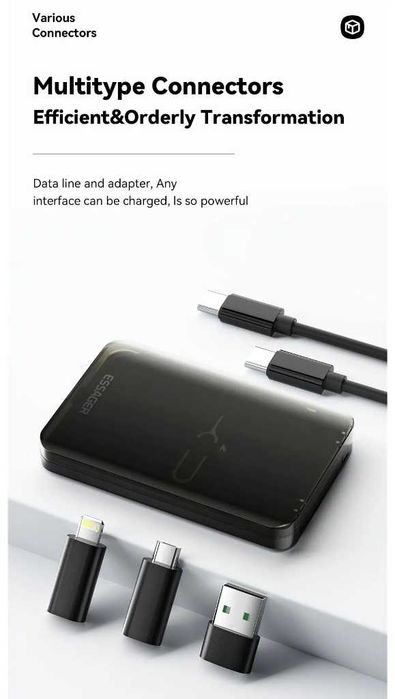 Adapter kabli USB - USB typ C / micro USB 4w1