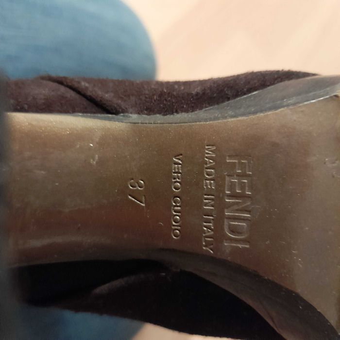 Fendi, kozaki zamszowe