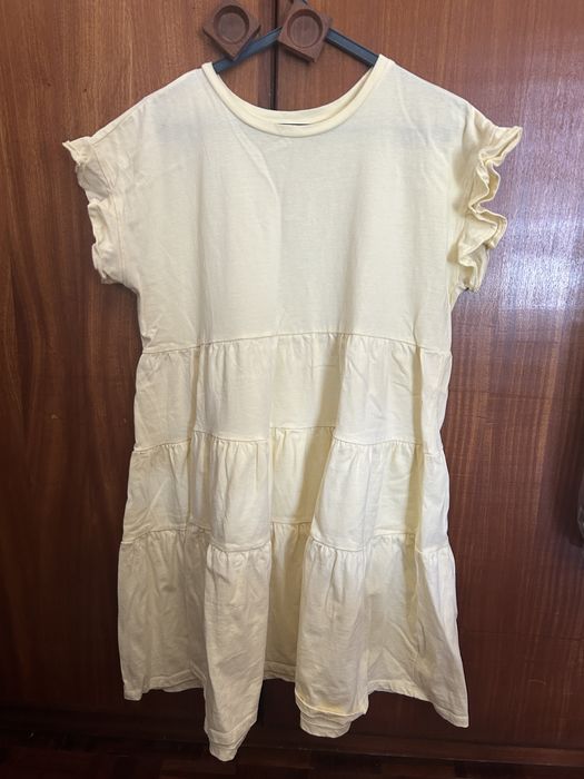 vestido amarelo pastel - tam L - reserved