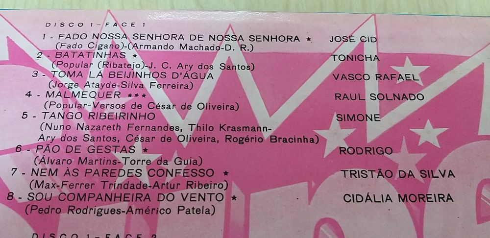 Vinil Música Portuguesa.