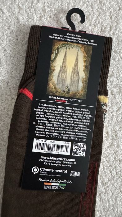 Musearta nowe skarpetki meskie 40/46 dzielo sztuki