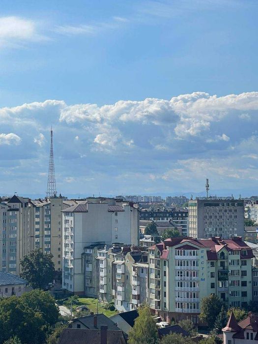 ЦЕНТР. 1к квартира з кухнею студією та видом на гори