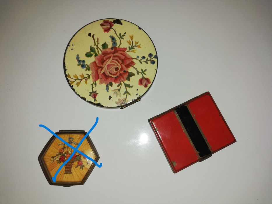 Vintage Rice Powder Boxes for Collection