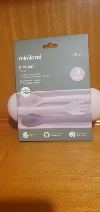 Sztućce dla dzieci zestaw łyżki widelec Miniland