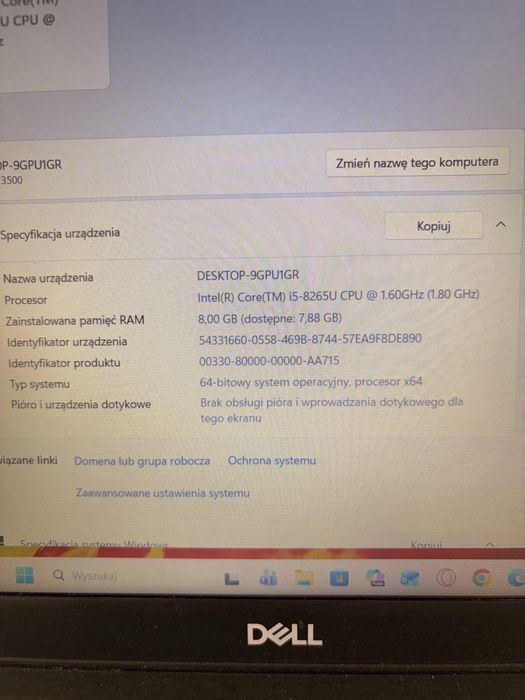 Laptop Dell Latitude 3500
