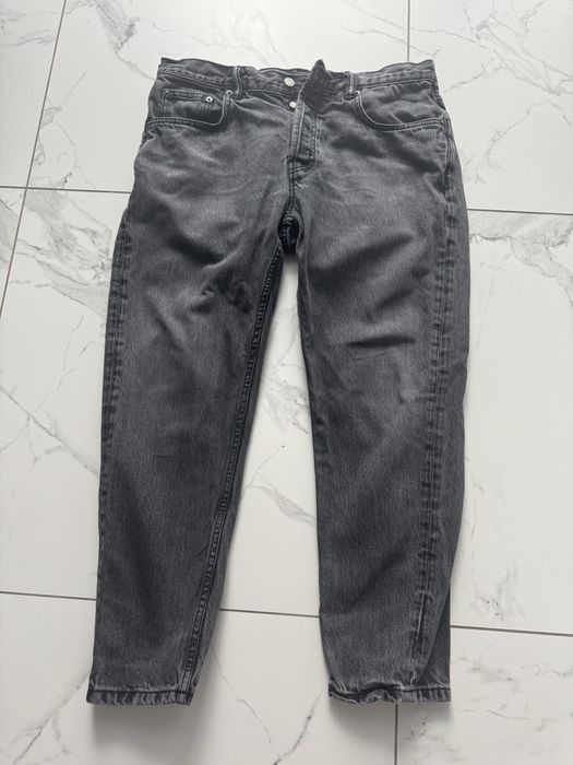 Джинси Zara Slim Fit, сірий варений денім