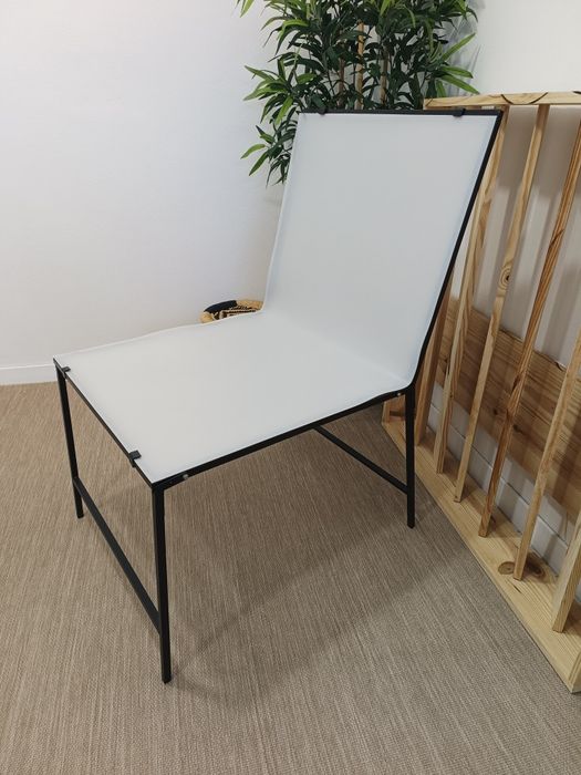 Mesa de estúdio fotográfico dobrável 61x110 cm