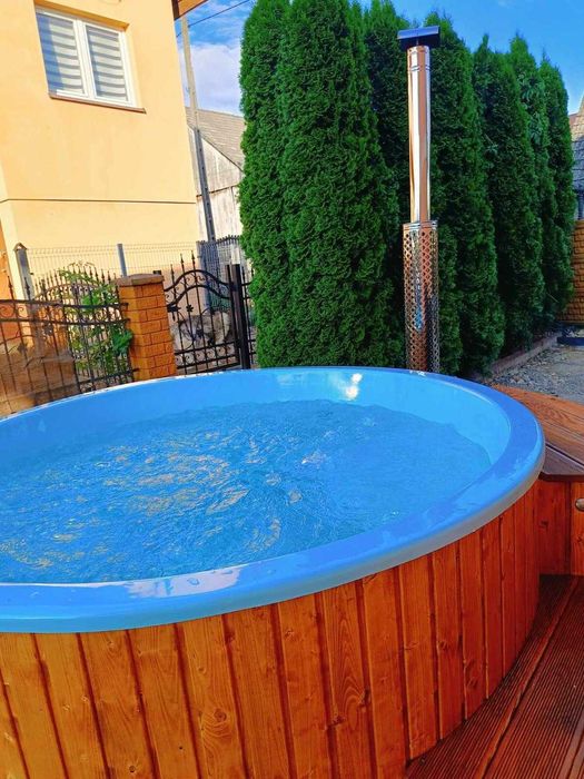 Duża balia do sauna ogrodowa jacuzzi basen LED pokrywa transportGRATIS