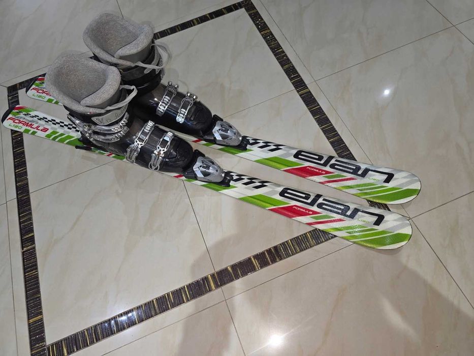 Komplet narty ELAN FORMULA 130CM+buty 25CM rozm.39