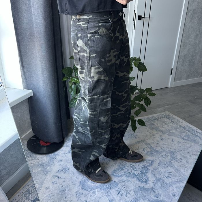Baggy camo opium y2k pants real tree racer широкі камуфляж джинси камо
