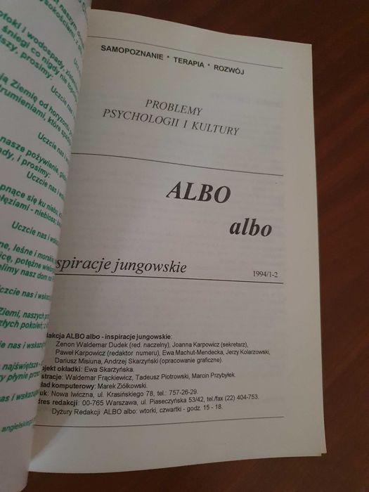 Albo albo inspiracje jungowskie psychologia Indywiduacja