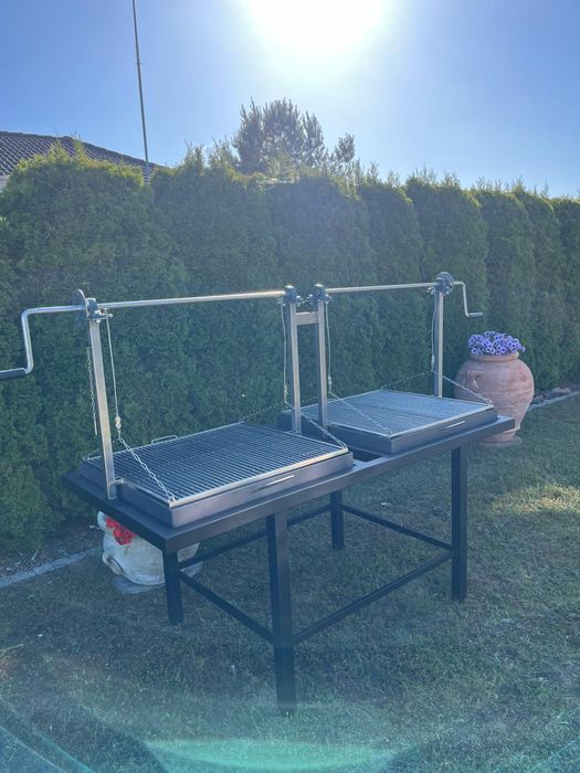 Grill ogrodowy węglowy nowoczesny loft