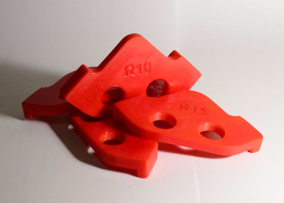 Набор шаблонов скругления углов для ручного фрезера, радиусы 10-30 мм ...