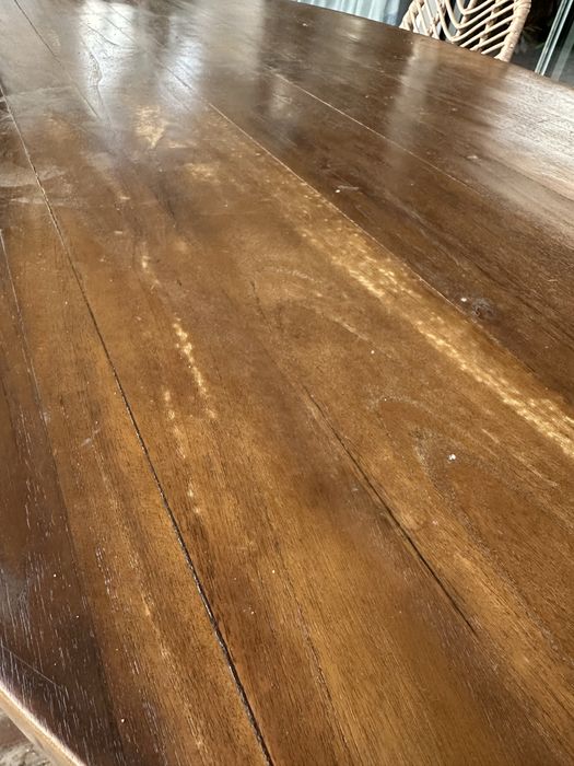 Conjunto mesa refeições exterior e 6 cadeiras