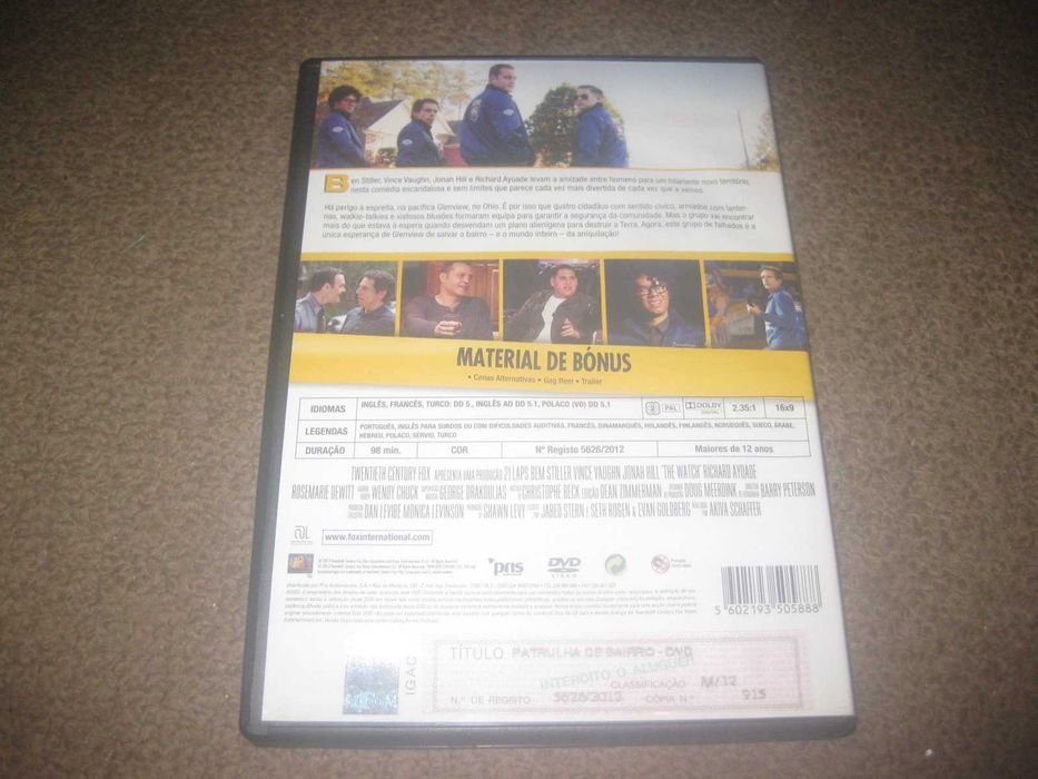 DVD "Patrulha de Bairro" com Ben Stiller