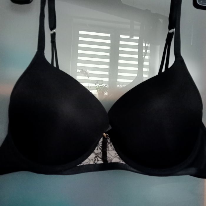Biustonosz push up, czarny Esotiq 70D