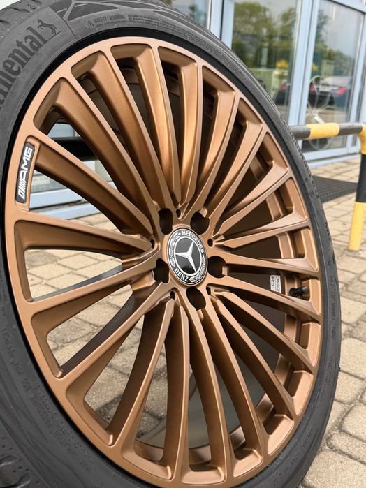 Nowe koła Mercedes 19 cali klasa E 214 S 222 złote brązowe