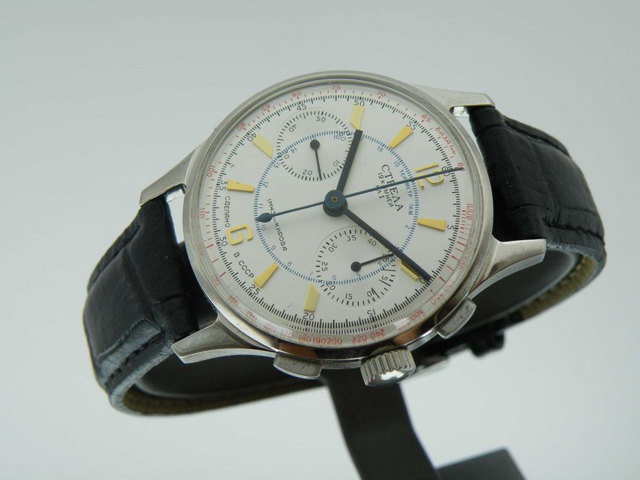 Striela Poljot Chronograph 3017 w Stali Idealny
