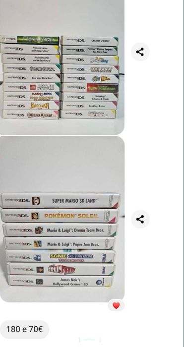 Consola mais jogos Nintendo DS