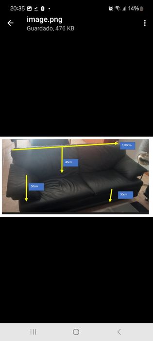 Sofá 3 lugares da Sala (1 de 2 lugares de oferta)